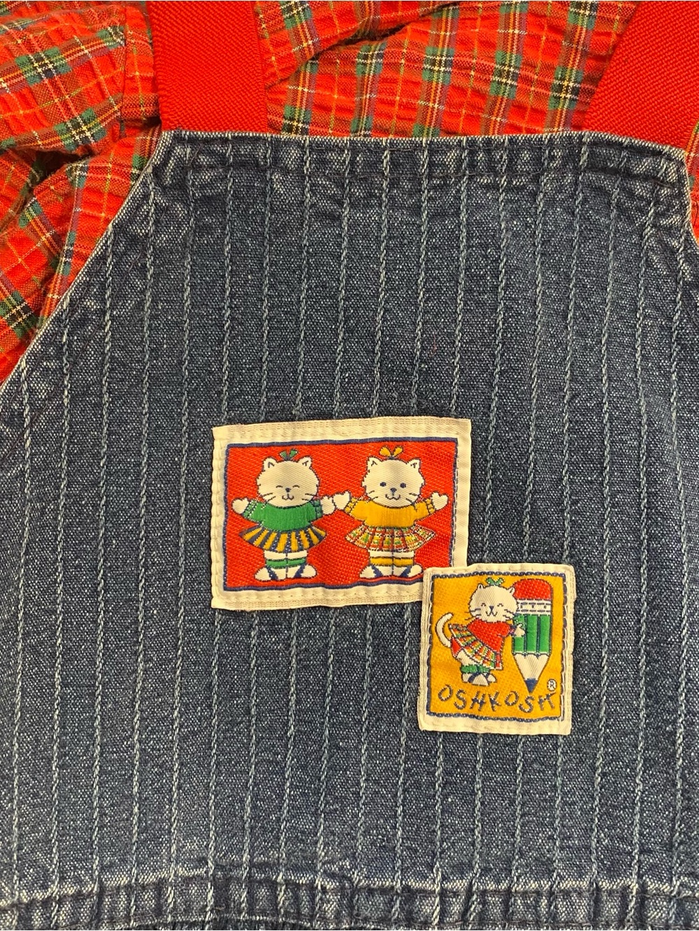 Lot of 10 Vintage Pieces Girls Clothing Size 4-6 Osh Kosh Dress Tartan Plaid - Picture 3 of 9